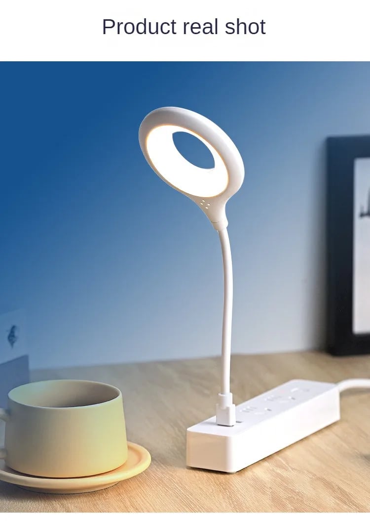 Picture of Portable LED Book Light USB Flexo Led Desk Lamp Intelligent Lamp For Computer PC Laptop Ring Eye Care Lighting-Multicolor