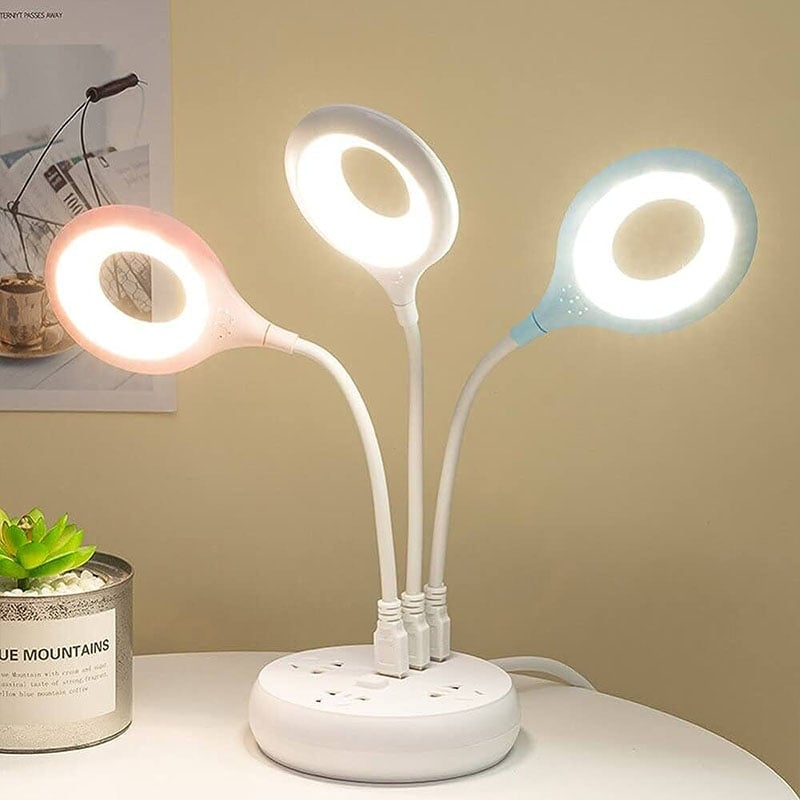 Picture of Portable LED Book Light USB Flexo Led Desk Lamp Intelligent Lamp For Computer PC Laptop Ring Eye Care Lighting-Multicolor