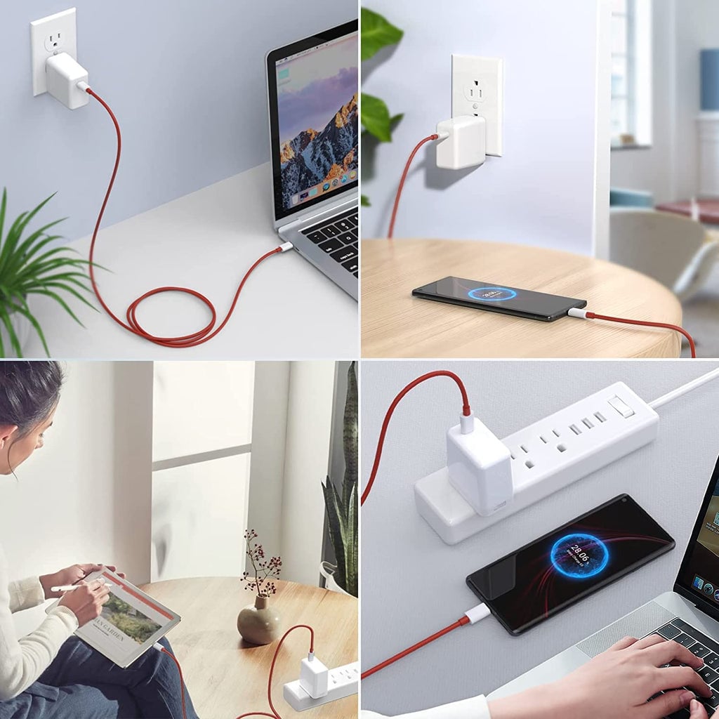 Picture of OnePlus 8T/9/9 Pro 65W Warp Charger with Type-C Cable - Fast Charging Compatible- White