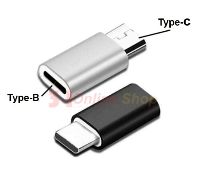 Picture of Type B Female to Type C Male Adapter - USB Converter-Multicolor