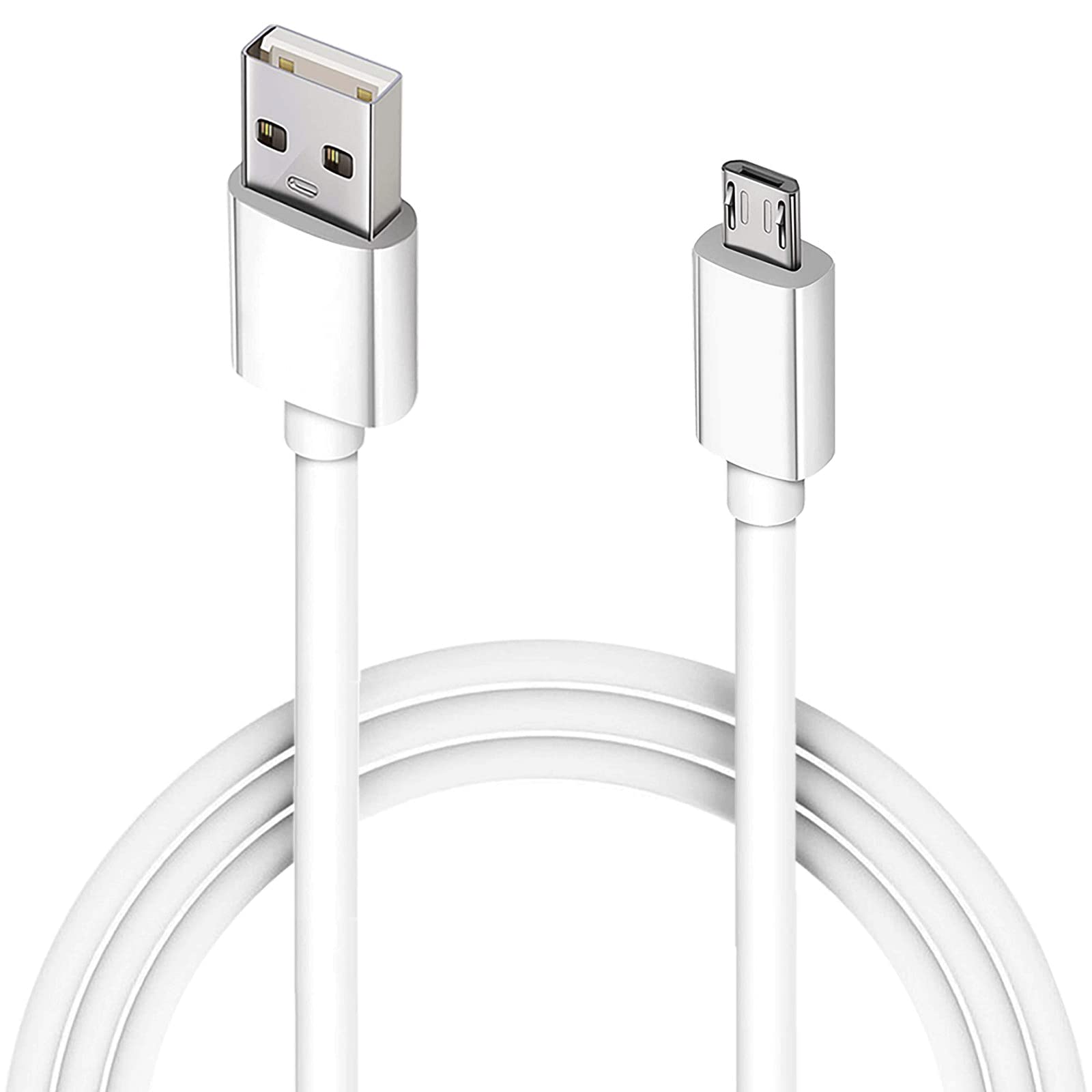 Picture of Samsung Type B Micro Data Fast Quick charging Charging Android Phone Cable White-White