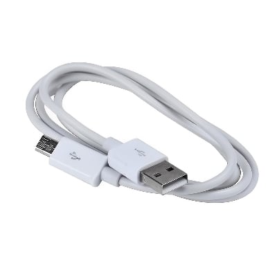 Picture of Samsung Type B Micro Data Fast Quick charging Charging Android Phone Cable White-White