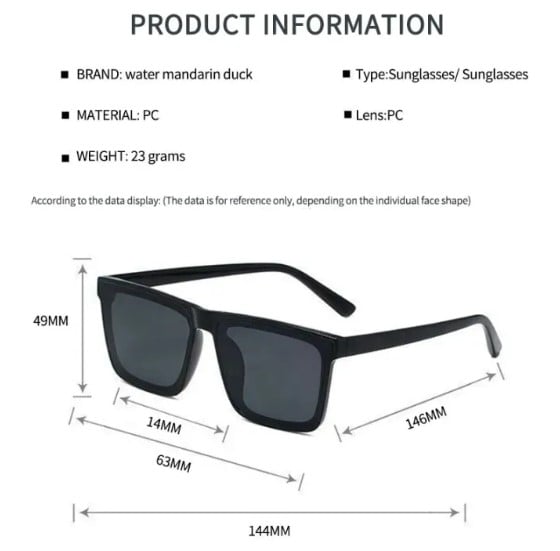 Picture of Whimsical Versatile -Choice and Remark -New Trendy Look Famous Very Stylish Sunglass for Men & Woman 2023 Sunglass- Avant-garde-Black