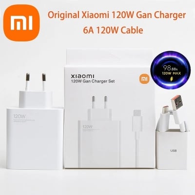 Picture of Original Xiaomi 120W Charger Turbo Fast Charge EU Hypercharge Gan Adapter For Redmi Note 11 12 13 Pro Plus 5G Mi 13 13T 6A Cable-Multicolor