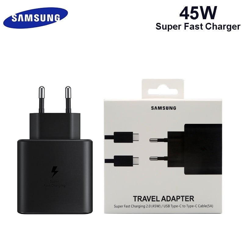 Picture of Samsung 45W PD Super Fast Charger 2.0 with Type C Data Cable from Type C - Premium Quality-Multicolor