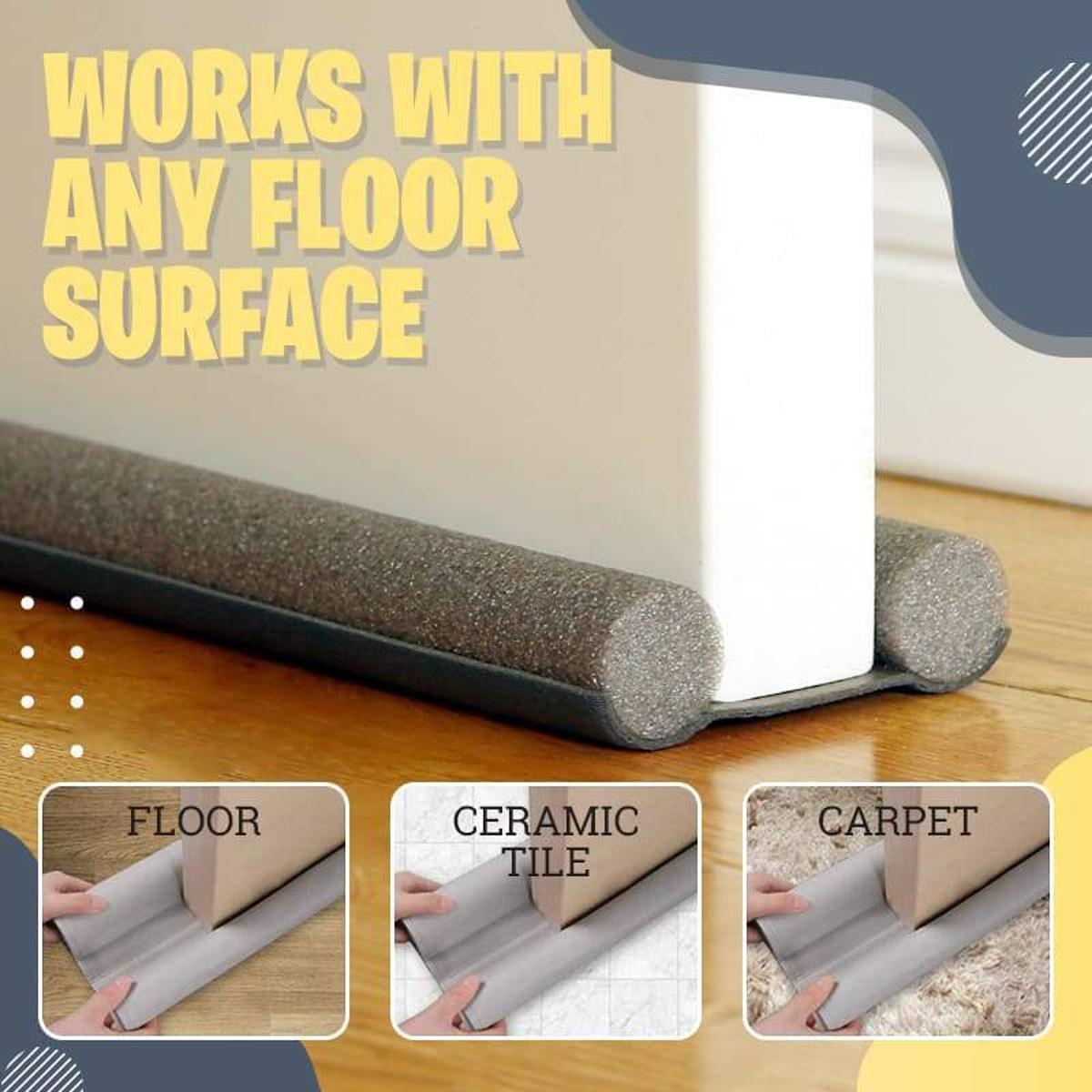 Picture of Door Bottom Sealing Strip - Gap Dust Stopper, Foam Draft Blocker, AC Air and Insect Protector-Multicolor