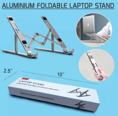 Picture of Laptop stand plastic adjustable multi-angle laptop stand inch tablet notebook laptop stand - cloth stand-Multicolor