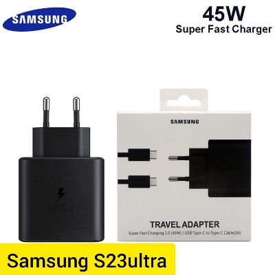 Picture of Official Samsung 45W PD Fast Charging Adapter /Charger Type-C to Type-C with Cable-Multicolor