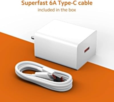 Picture of Infinix 67 Watt Charger Type C for Infinix Note 12 Pro 5G Charger Original Adapter Like Qualcomm QC 4.0 Quick Dash Warp Dart Flash Super Vooc Fast Charger With 1 Meter Type C USB Data Cable  iphone/Samsung/Realme/Redmi/Oppo/Vivo/Xiaomi/OnePlus/Nokia/Tecno-Multicolor
