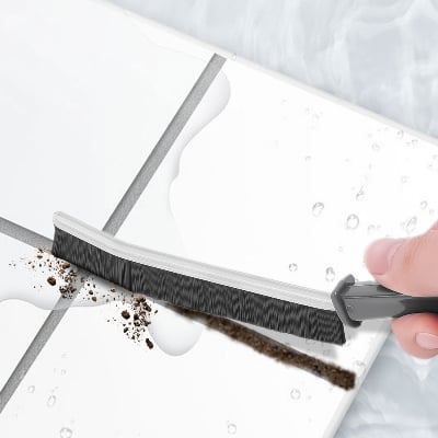 Picture of Gap Cleaning Brush Durable Grout Cleaner Brush Household Tile Joints Grout Cleaning Brush for Shower Floor Lines Cleaning Tools-Multicolor