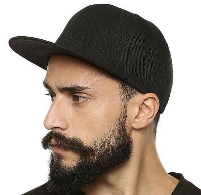 Picture of Black Dj Cap For Men Woman- Cap - Cap For Men - Cap - Winter Cap Stylish Cap-Black-One size