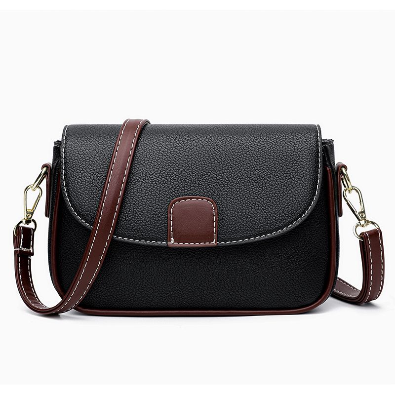 Picture of City Kangaroo Bag Female 2024 New Spring and Summer Saddle Bag Versatile Casual Messenger Bag Fashion Women's Shoulder Bag-Black
