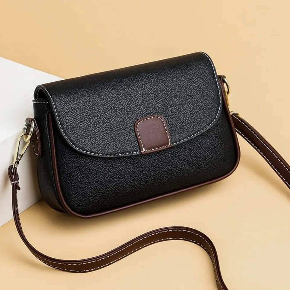 Picture of City Kangaroo Bag Female 2024 New Spring and Summer Saddle Bag Versatile Casual Messenger Bag Fashion Women's Shoulder Bag-Black