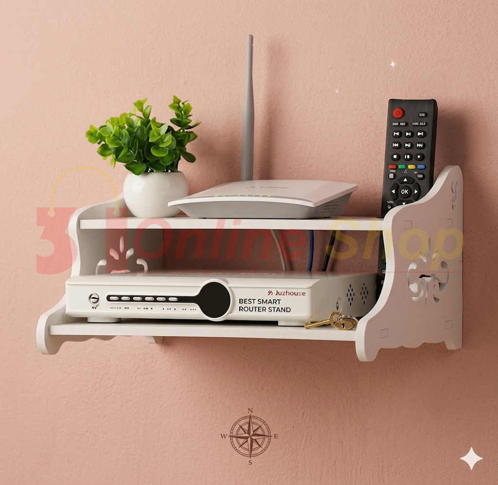 Picture of New Wifi Router Stand Double Layer Wall Mounted Home decorator