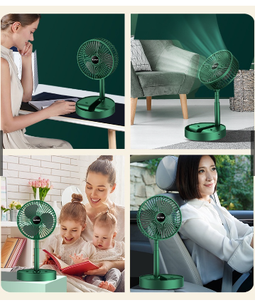 Picture of Portable Handheld Personal Rechargeable Fan Adjustable Rechargeable Fan , 5 Speed Wind Mini Aromatherapy-Multicolor