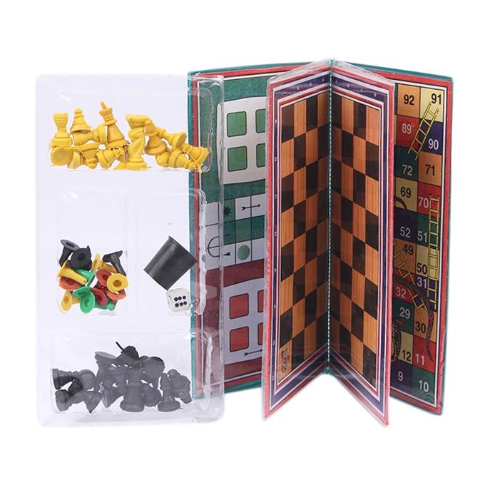 Picture of Game Set - Ludo, Chess, Snake and Ladder-Multicolor