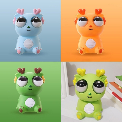 Picture of Baby Dragon Squeeze Googly Eye Dragon Squeeze Googly Eye Toy-Multicolor