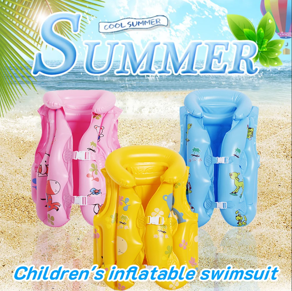 Picture of Ensure Safety in the Water with the Intex Pool School-Dillax Swim Vest Life Jacket-Yellow (3-6 Years), Easy to Use and Clean, A Unique Choice for Kids-Multicolor