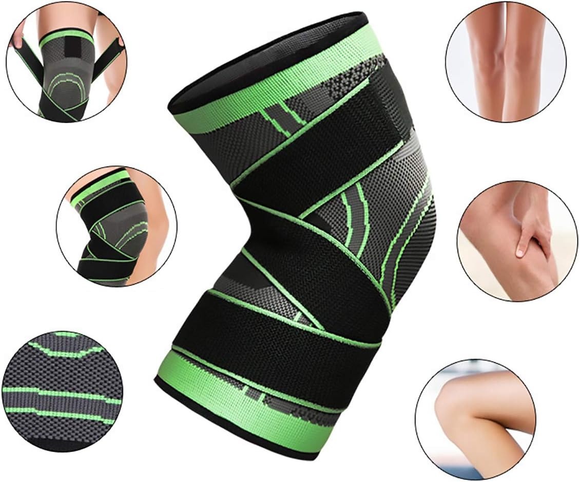 Picture of Knee Pain Reducer Knee Pad Adjustable Knee Support Braces for Knee Pain or Joint Pain-Multicolor, Random Color