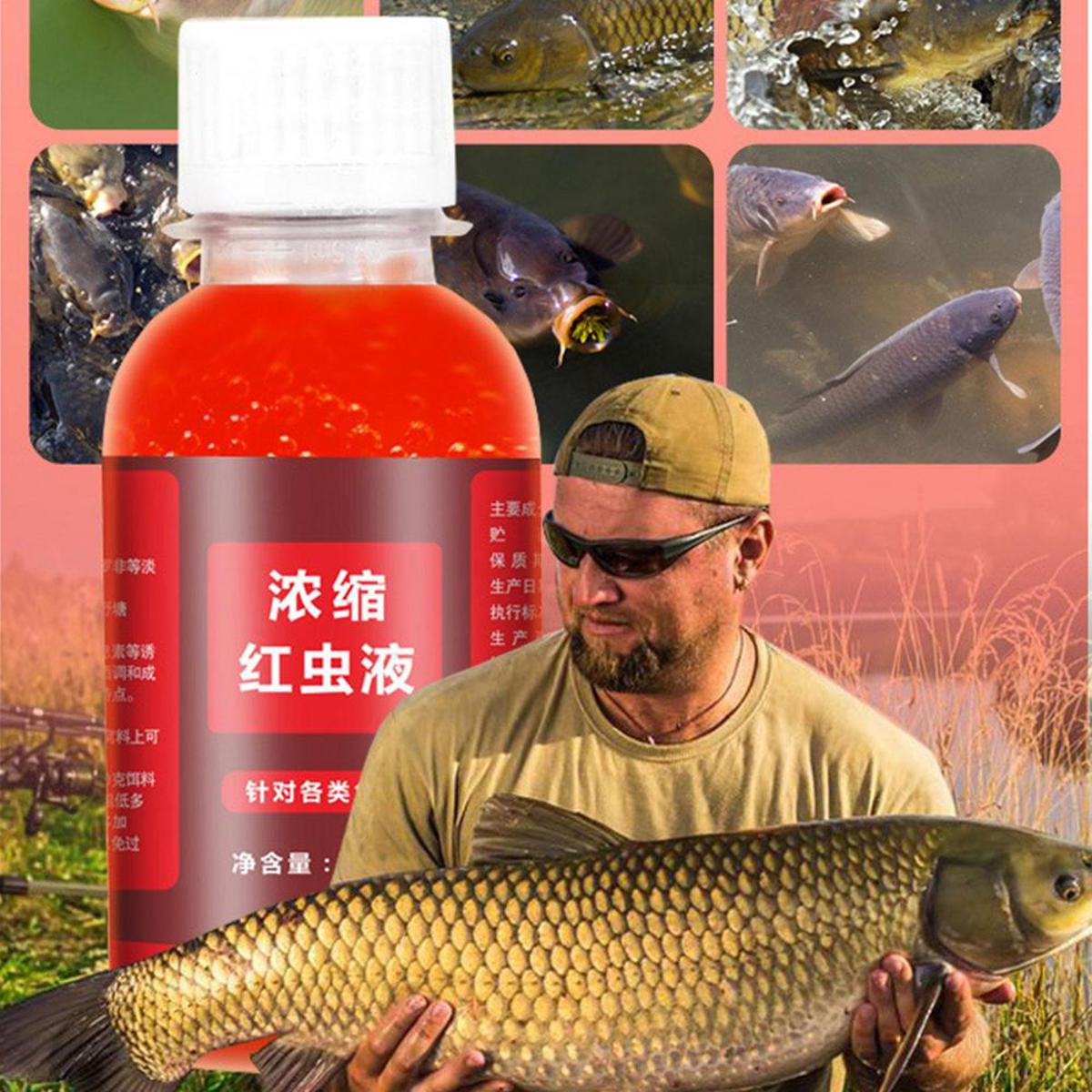 Picture of Strong Fish Attractant Concentrated Red Worm Liquid Fish Bait Additive-Multicolor