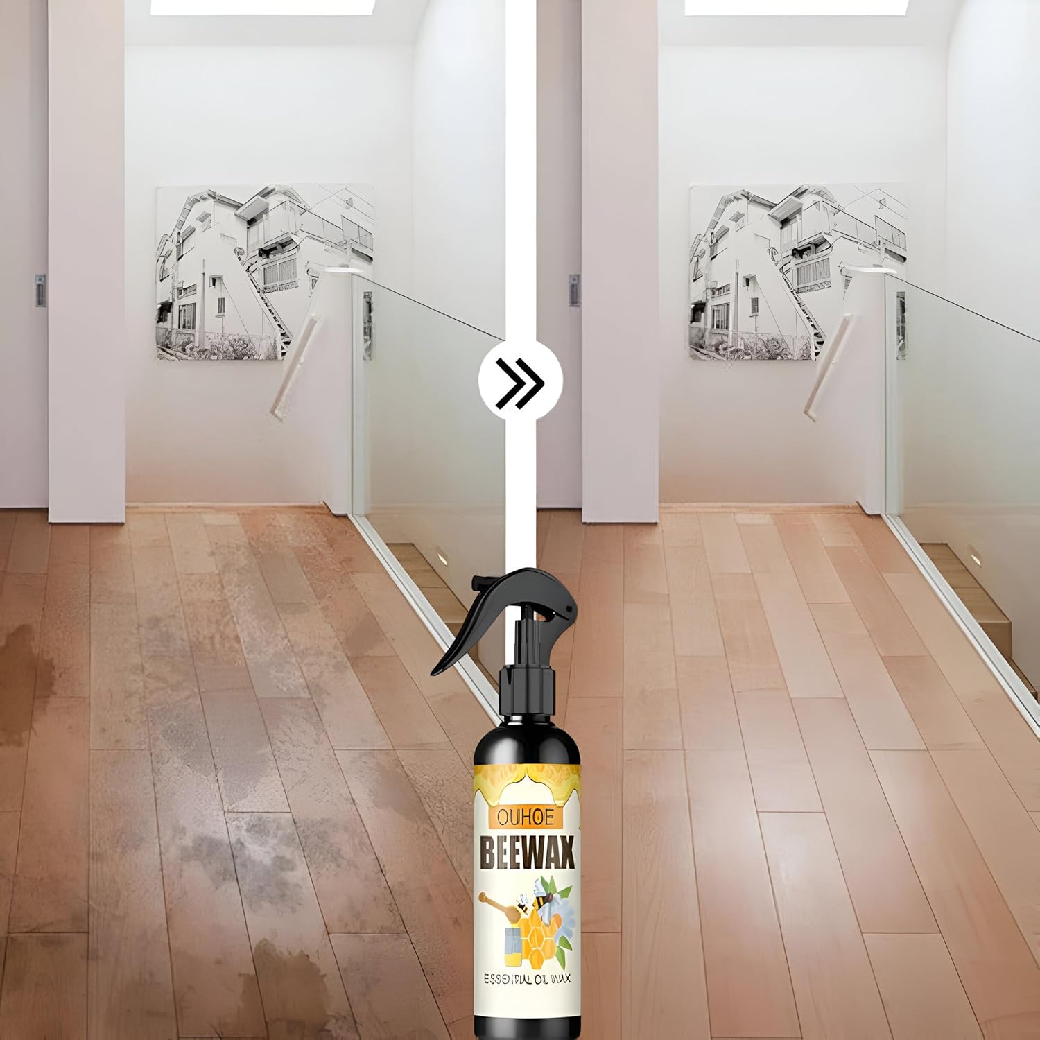 Picture of Beeswax Furniture Polish, Bees Wax Furniture Polish and Cleaner, Beeswax Spray Furniture Polish, Wood Seasoning Beewax for Furniture Floor, 350ml-Beeswax Spray