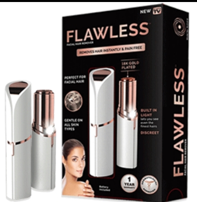 Picture of Rechargable Flawless Facial Hair Remover Machine-Multicolor