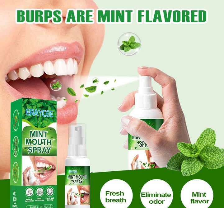 Picture of Instant Oral Fresh Breath Spray Mouth Freshener Mint Flavor-(30ml) Best quality For Mouth-Multicolor