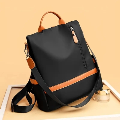 Picture of Nylon Shoulder Backpacks Bags new Designer Backpacks For Women Schoolbag For Female Fashion Business Travelling Bag-Black