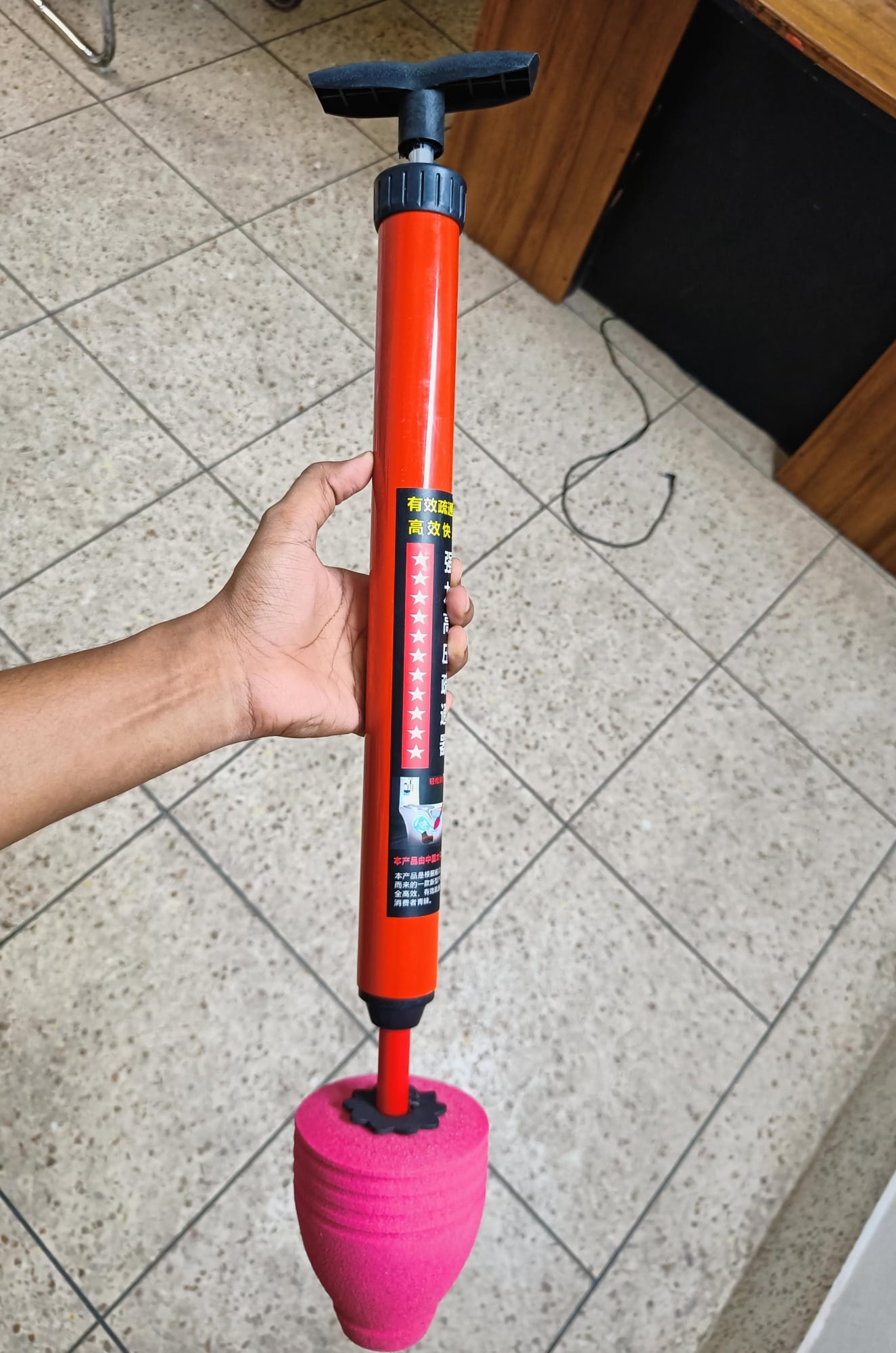Picture of New 2025 High Pressure Toilet Unblock One Shot, Upgraded Toilet Plunger Kits, High Pressure Air Drain Pipe Plunger, Drain Toilet Clog Remover for Sink Bathroom Kitchen Clogged Pipe (1PCS)-Multicolor