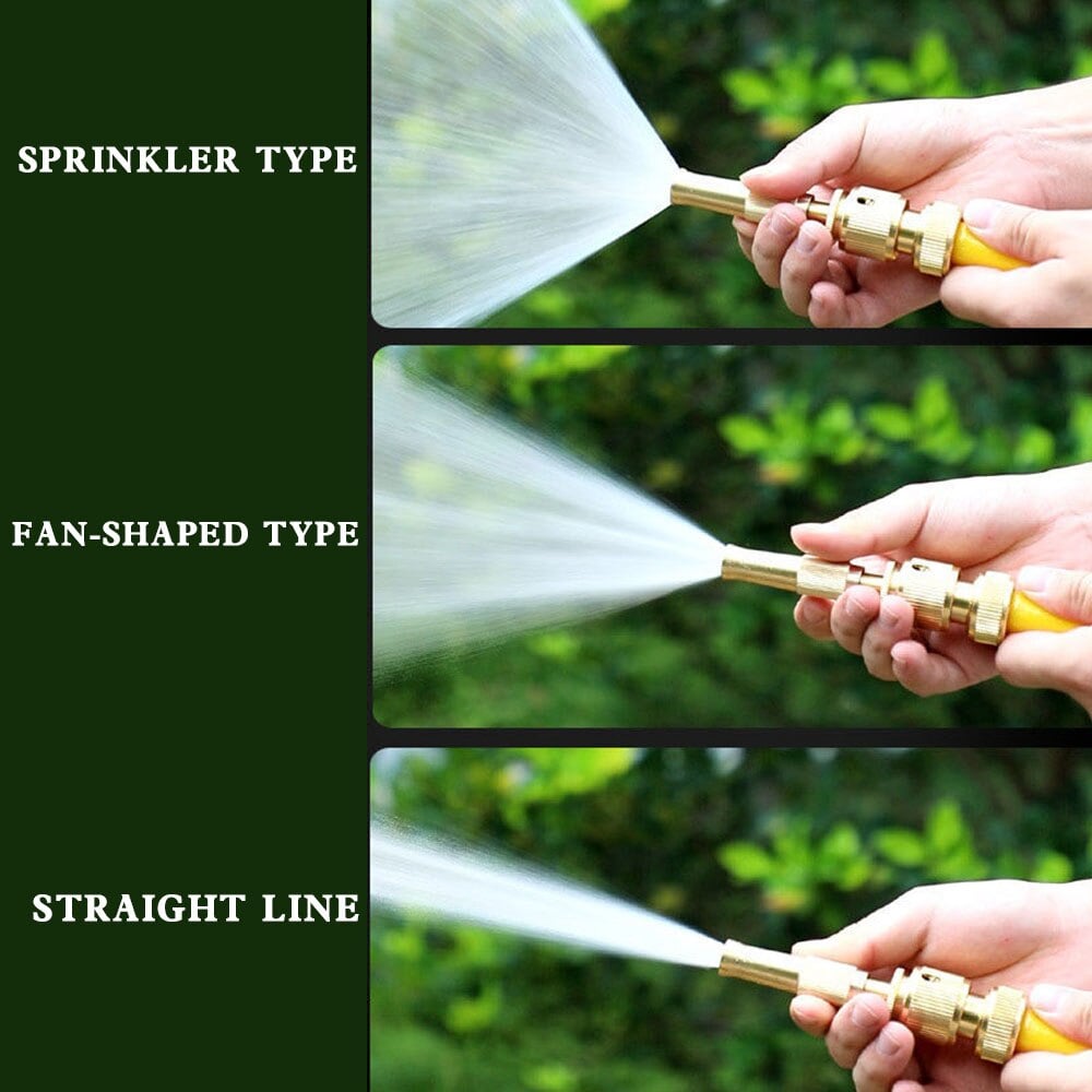 Picture of High Pressure Water Gun Household Pure Copper Direct Spray Gun Flower Watering Tool Adjustable Pressure Washer-Multicolor