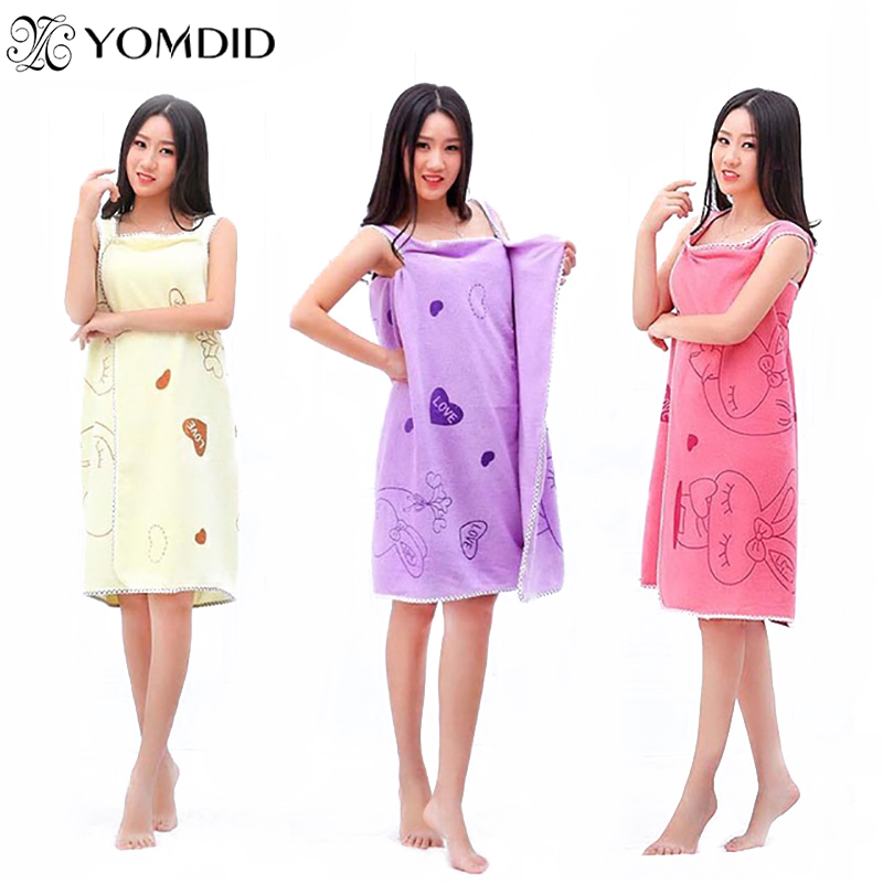 Picture of New Bath Towels Fashion Lady Wearable Fast Drying Magic Bath Towel Beach Spa Bathrobes Bath Skirt Bath Towels-Multicolor