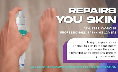 Picture of Lapitak Shoe Deodorizer and Foot Spray - Shoe Odor Eliminator & Smell Remover for Feet, Shoes & Gym Gear - Shoe Freshener with Allantoin and Tea Tree Oil-Multicolor-One size