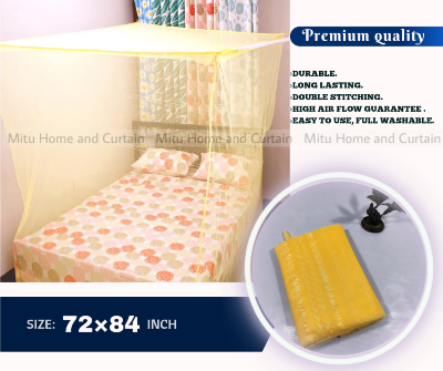 Picture of Floral Magic Mosquito Net 6'*7' feet King size moshari Cream Multicolor-Multicolor