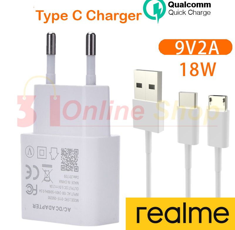 Picture of Realme 18W Charger USB Type-C Power Adapter-Multicolor