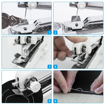 Picture of Mini Sewing Machines for Home Cordless Portable Handy Stitching Machine (Hand Machine for Stitching)-Sewing Machines-Mini Sewing Machines