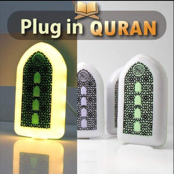 Picture of plug in Surah, Zikir, Hadith Illuminated Q-uran and Hadith speaker- Model-2026-Multicolor