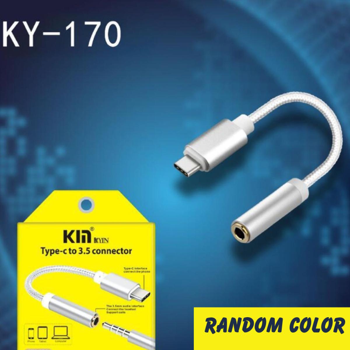 Picture of USB Type-C to 3.5mm Audio Jack Cable Adapter, by Insten Type-C 3.1 Male to 3.5 mm Female Stereo Audio Earphone Headphone Aux Connector For Google Pixel 2/HTC U11/U12+/Huawei P20/Sony Xperia X72,-Multicolor