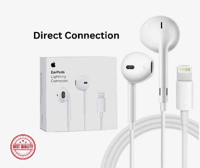 Picture of Apple EarPods with Lightning Connector In Ear Earphones And Headphone With Microphone For iphone Direct connection-Multicolor