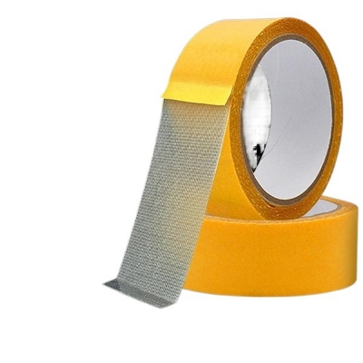 Picture of Cloth Double Sided Tape Adhesive Mesh Double Sided Cloth Tape Yellow High Viscosity 1 Roll-Multicolor