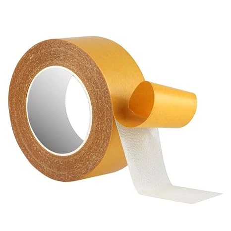 Picture of Cloth Double Sided Tape Adhesive Mesh Double Sided Cloth Tape Yellow High Viscosity 1 Roll-Multicolor