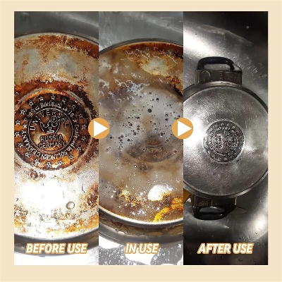 Picture of All-in-One Foaming Rust Remover Powder & Ultimate Rust RemovaL, Multipurpose Kitchen Rust Remover Advanced Rust Removal for All Surfaces-Multicolor
