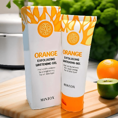 Picture of Orange Exfoliating Whitening Gel Brigten Scrub Face Remove Dryness Skin 50g New-Multicolor