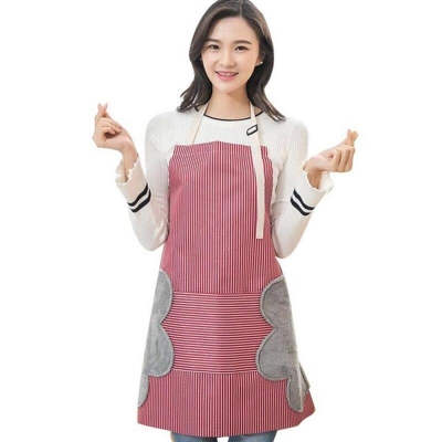 Picture of Love Potato Waist Apron with Pockets, Fashion Kitchen Cooking Restaurant Bistro Half Aprons for Girl Woman-Multicolor