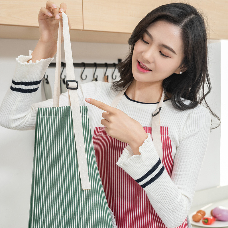 Picture of Love Potato Waist Apron with Pockets, Fashion Kitchen Cooking Restaurant Bistro Half Aprons for Girl Woman-Multicolor