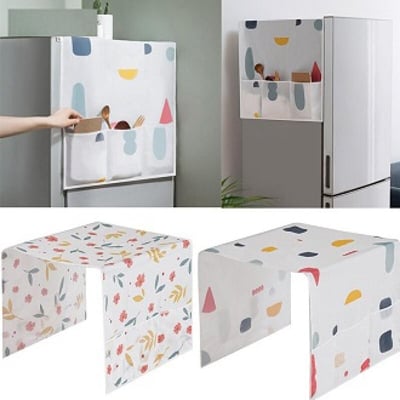 Picture of Refrigerator Cover Waterproof Dust-Proof Refrigerator Cover Protect Vertical Freezers / Beverage Refrigerators, Suitable-Multicolor