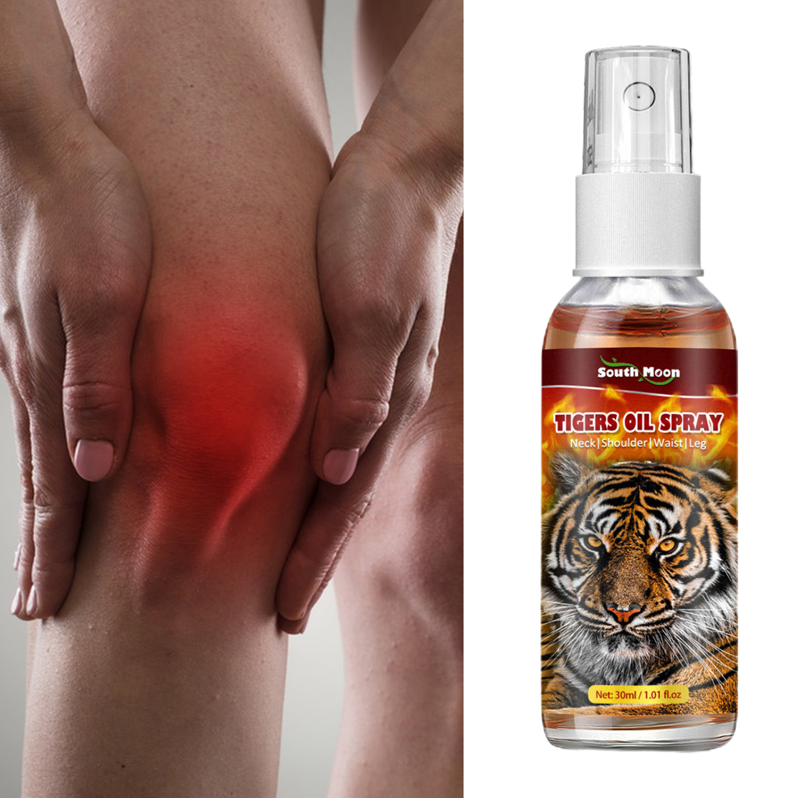 Picture of South Moon TIGER OIL SPRAY-Relieve knee joint muscle cervical lumbar pain spray- Multicolor