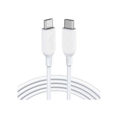 Picture of New Anker 322 Type C to Type C Cable 100W Nylon Braided Cable For iphone,Google,oneplus,samsung,oppo,realme,Google Pixel,Toocki-White