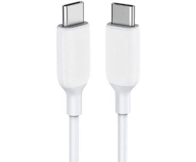 Picture of New Anker 322 Type C to Type C Cable 100W Nylon Braided Cable For iphone,Google,oneplus,samsung,oppo,realme,Google Pixel,Toocki-White