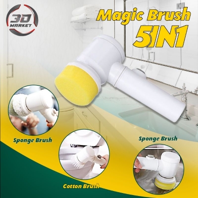 Picture of Dish Cleaning Brush Charging Style Portable Spin Power Cleaning Brush Handheld Scrubber Suitable for Wall Bathroom Kitchen Sink Dish Window- Multicolor