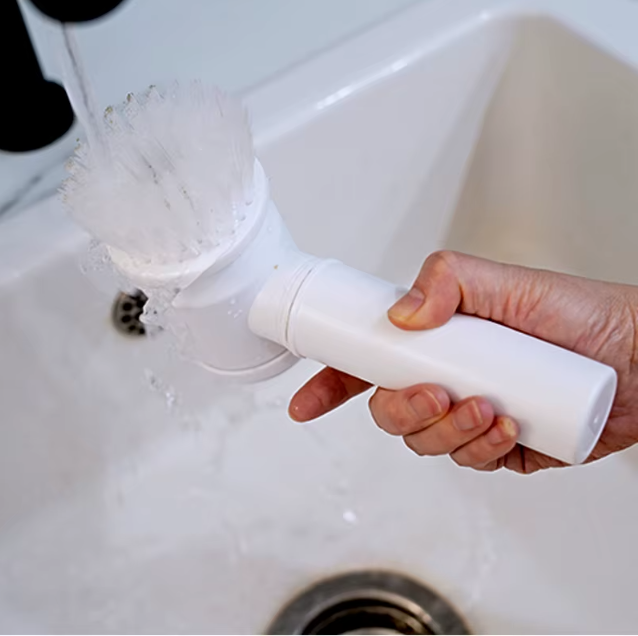 Picture of Dish Cleaning Brush Charging Style Portable Spin Power Cleaning Brush Handheld Scrubber Suitable for Wall Bathroom Kitchen Sink Dish Window- Multicolor